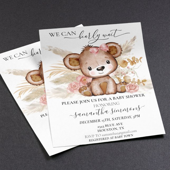Papier Nous pouvons attendre prématurément Baby shower Ou (Créateur téléchargé)