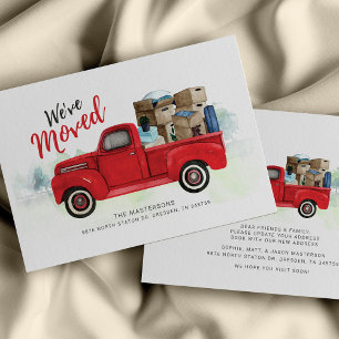 Papier Nouvelle adresse Moderne Cute Truck Moving Faire-p
