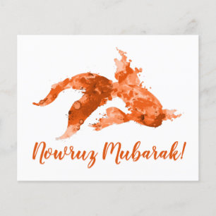 Papier nowruz moubarak aquarelle