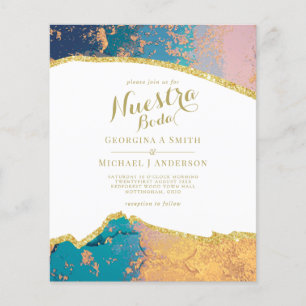 Papier Nuestra Boda AGATE Gold Mariage espagnol INVITE