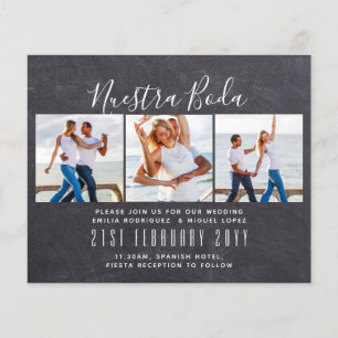 Papier Nuestra Boda Photo Collage Mariage INVITE