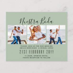 Papier Nuestra Boda Photo Collage Mariage INVITE
