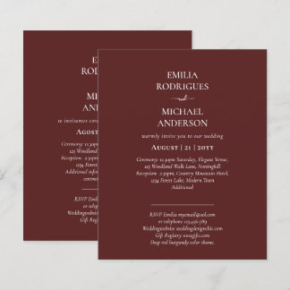 Papier Nuestra Boda Typographie moderne BEAUCOUP DE COULE