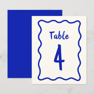 Papier Numéro de table de Fête des mariées gras manuscrit