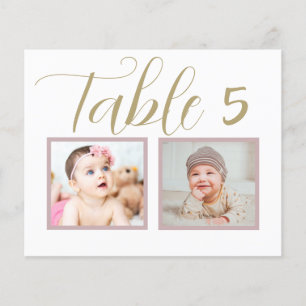 Papier Numéro de table de mariage unique et élégant