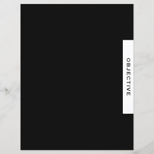 Papier Objectif   Séparateur de présentation   Noir & Bla