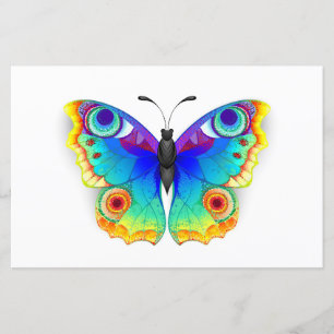 Papier Oeil de paon arc-en-ciel