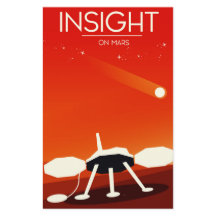 Œuvre d'art de l'atterrisseur Insight Mars