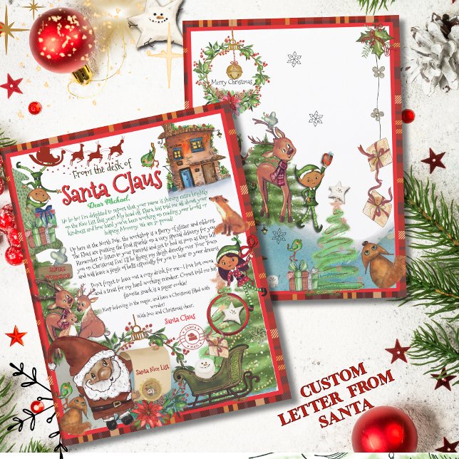 Papier Official Letter from Santa Claus | Traditional Red (Official Letter from Santa Claus  Traditional Red)