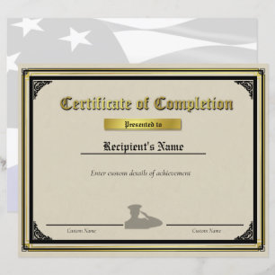 Papier Officier Personnalisé Saluer Le Certificat De Lign