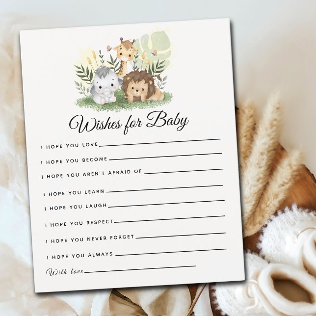 Papier Oh Baby, Jungle  Animals Baby Shower  (Créateur téléchargé)
