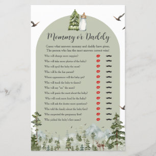 Papier Oh Boy Adventure Pine Forest maman ou papa