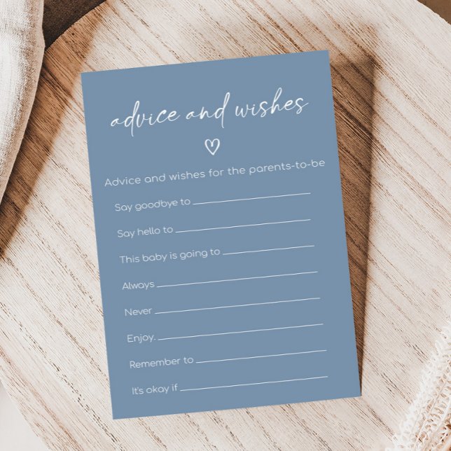 Papier Oh Boy Boho Minimalist Shower Advice & Wishes Game (Modern Oh Boy Baby Shower Game)