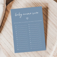 Oh Boy Boho Minimaliste Jeu de Pronostic de Nom Ba