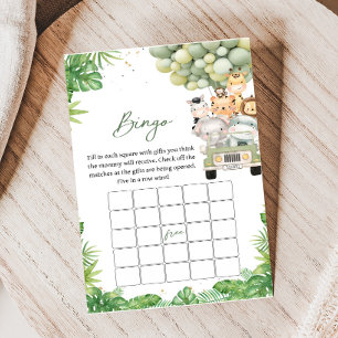 Papier Oh Boy Jungle Safari Baby Shower Jeu de Bingo