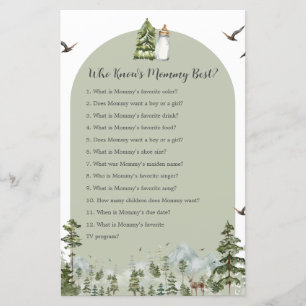 Papier Oh Garçon Aventure Pine Forest Qui Connaît Maman M