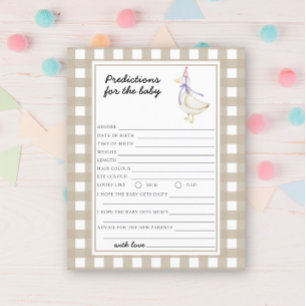 Papier Oie - prédictions et conseils pour bébé