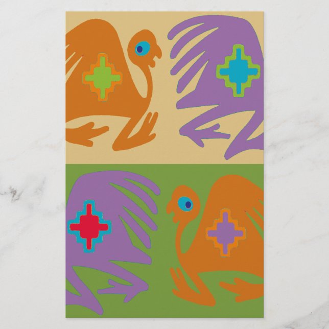 Papier Oiseaux péruviens (Devant)