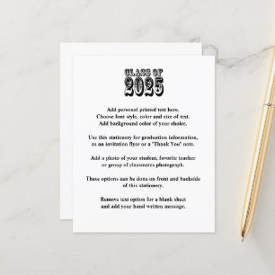 Papier Old West Class of 2025 Graduation Faire-part