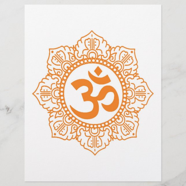 Papier Om - Ohm - Symbole Aum (Devant)