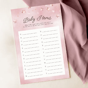 Papier On Peut Attendre Pastel Pink Baby Items Jeu