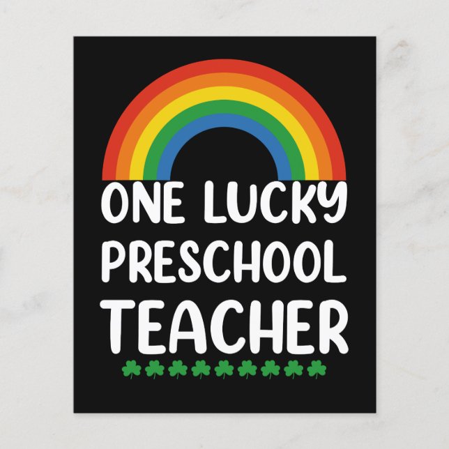 Papier One Lucky Preschool Teacher (Devant)