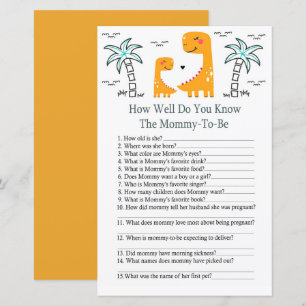 Papier Orange Dino Comme vous connaissez bien le jeu de b