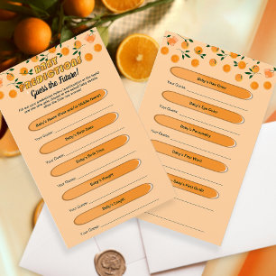 Papier Orange Little Cutie Citrus Baby Predictions Jeu