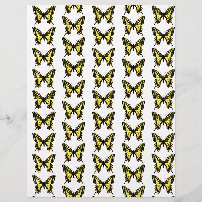 Papier origami motif papillons (Devant)