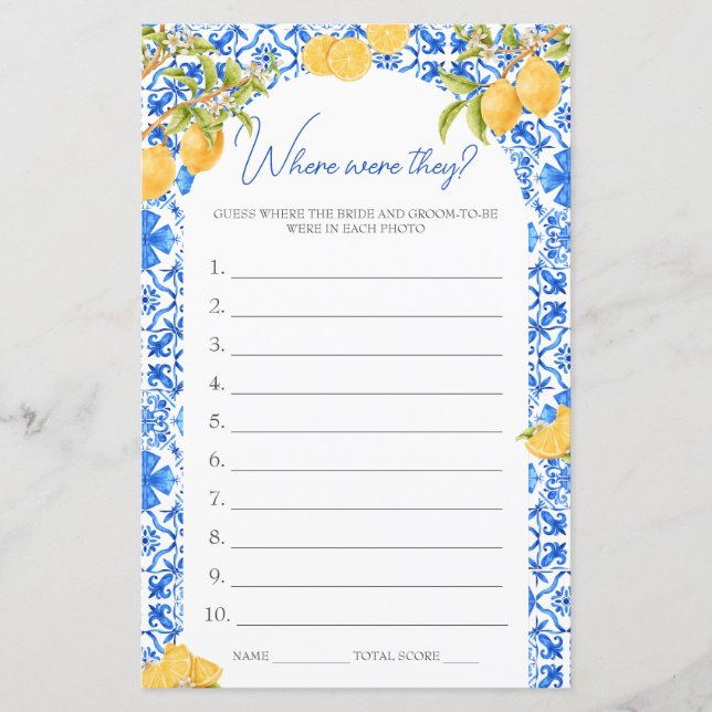 Papier Où étaient-ils Fête des mariées Jeu Squeeze princi (Devant)