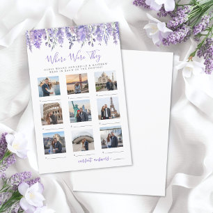 Papier Où étaient-ils Jeu de Baby Shower Floral Mariée