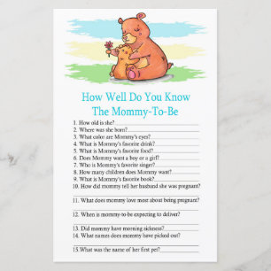Papier Ours comment bien connaissez-vous le jeu baby show