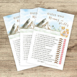 Papier Ours de Blue Mountain Devine Maman ou Papa Jeu
