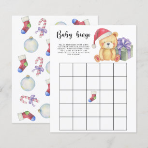 Papier Ours d'hiver - Jeu de bingo pour Baby shower