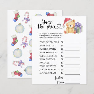 Papier Ours en peluche d'hiver - Devinez le prix ! Jeu