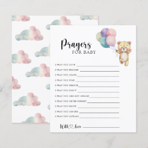 Papier Ours en peluche - Partie prières pour bébé