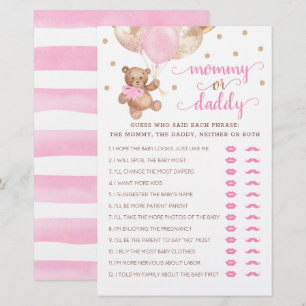 Papier Ours en peluche pour jeu Maman ou Papa à la Baby S