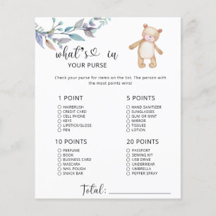 Papier Ours fille mignonne Qu'est-ce qu'il y a dans ton s