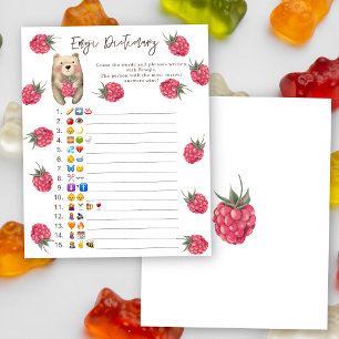 Papier Ours - Jeu de Pictionary Emoji Baby Shower