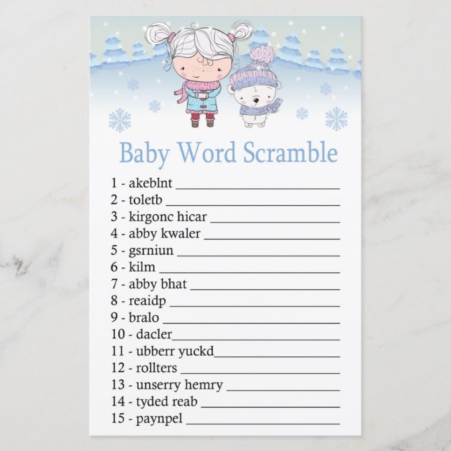 Papier ours polaire Bébé jeu de mots brouillage (Devant)