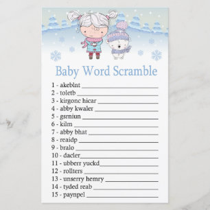 Papier ours polaire Bébé jeu de mots brouillage