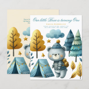 Papier Ourson Wild One 1er Anniversaire (ou ÂGE ÉDITÉ) Sa