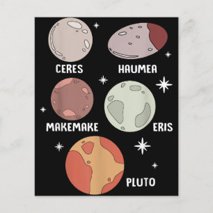 Papier Outer Space Solar System Dwarf Planet For Kids