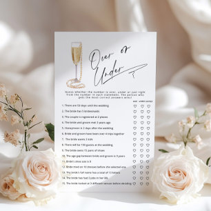 Papier Over or Under Pearls et Prosecco jeu de mariée