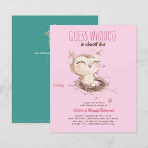 Papier Owl Baby Merci Cadeau Tags Faveurs Garçon Girl
