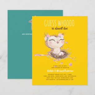 Papier Owl Baby Merci Cadeau Tags Faveurs Garçon Girl