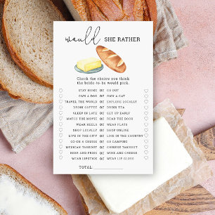 Papier Pain & Beurre Jeu de baby shower pour la mariée