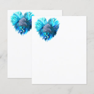 Papier Paire de dauphins