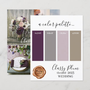 Papier Palette Card 2023, couleur Mariage de prune classi