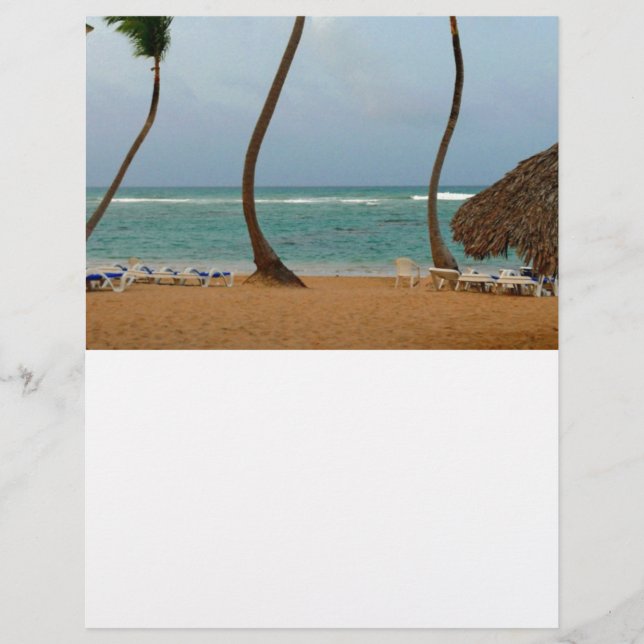 Papier Palmier de plage (Devant)